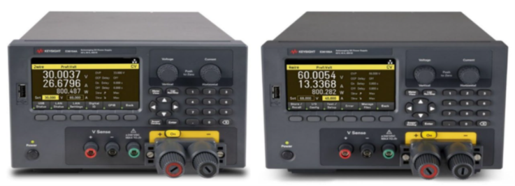 Figure 1. The Keysight E36150 Series autoranging DC benchtop DC power supply comes with a peak power-handling feature