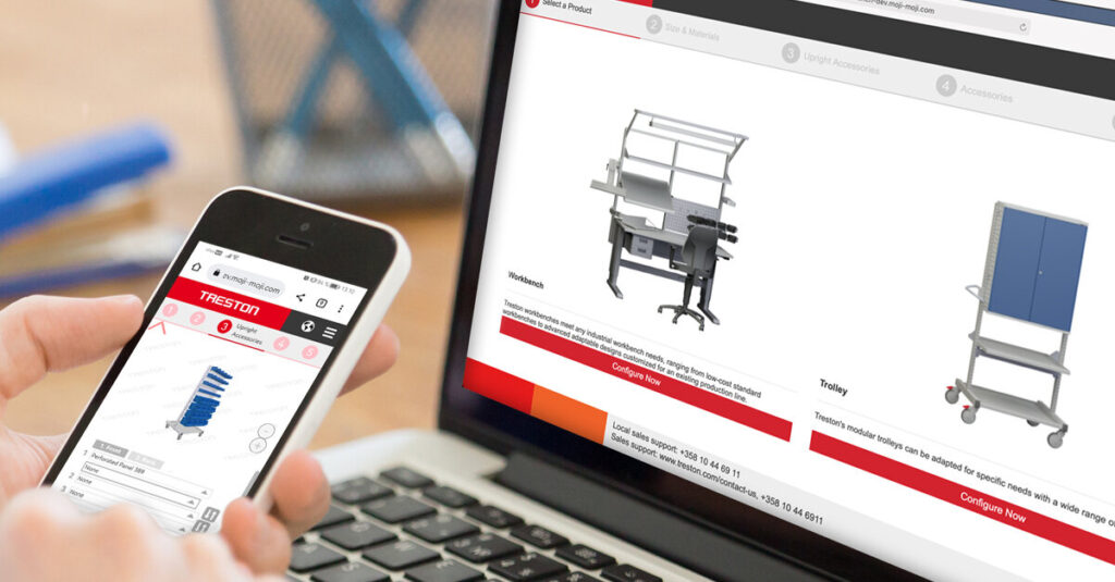 New function: With the Treston 3D configurator, you can now design carts too.