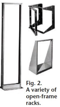 Fig. 2. A variety of open-frame racks